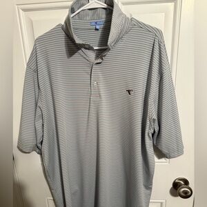 Genteal Blue -pink striped polo - xxl
